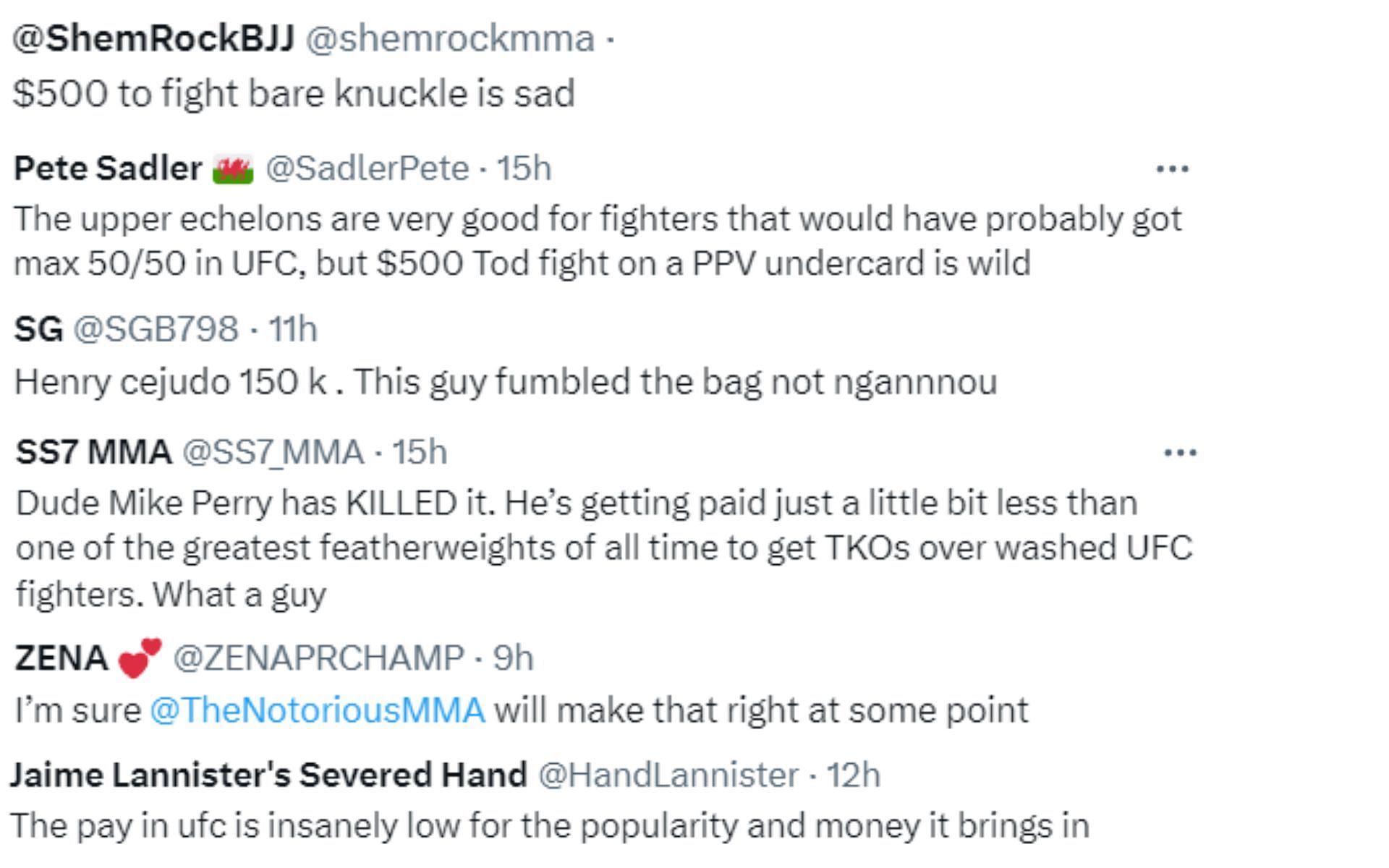 Screenshots courtesy of @AndyHickeyMMA